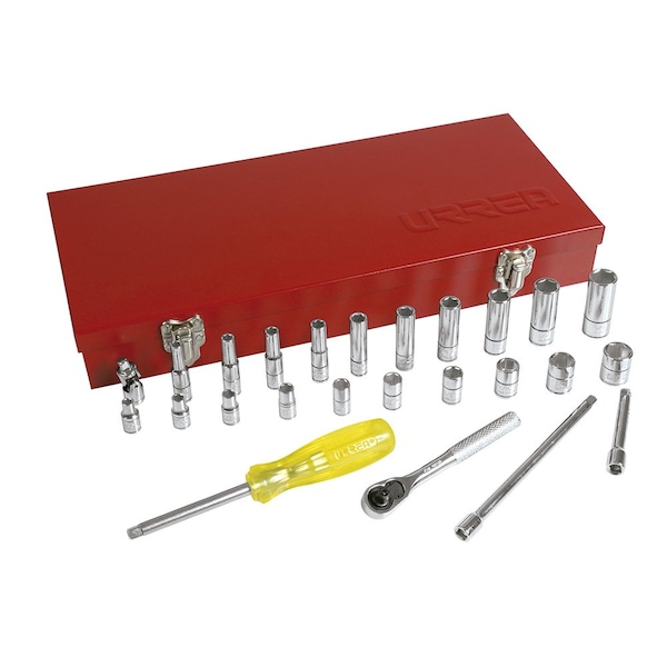 1/4" drive socket set with accessories 26PC.